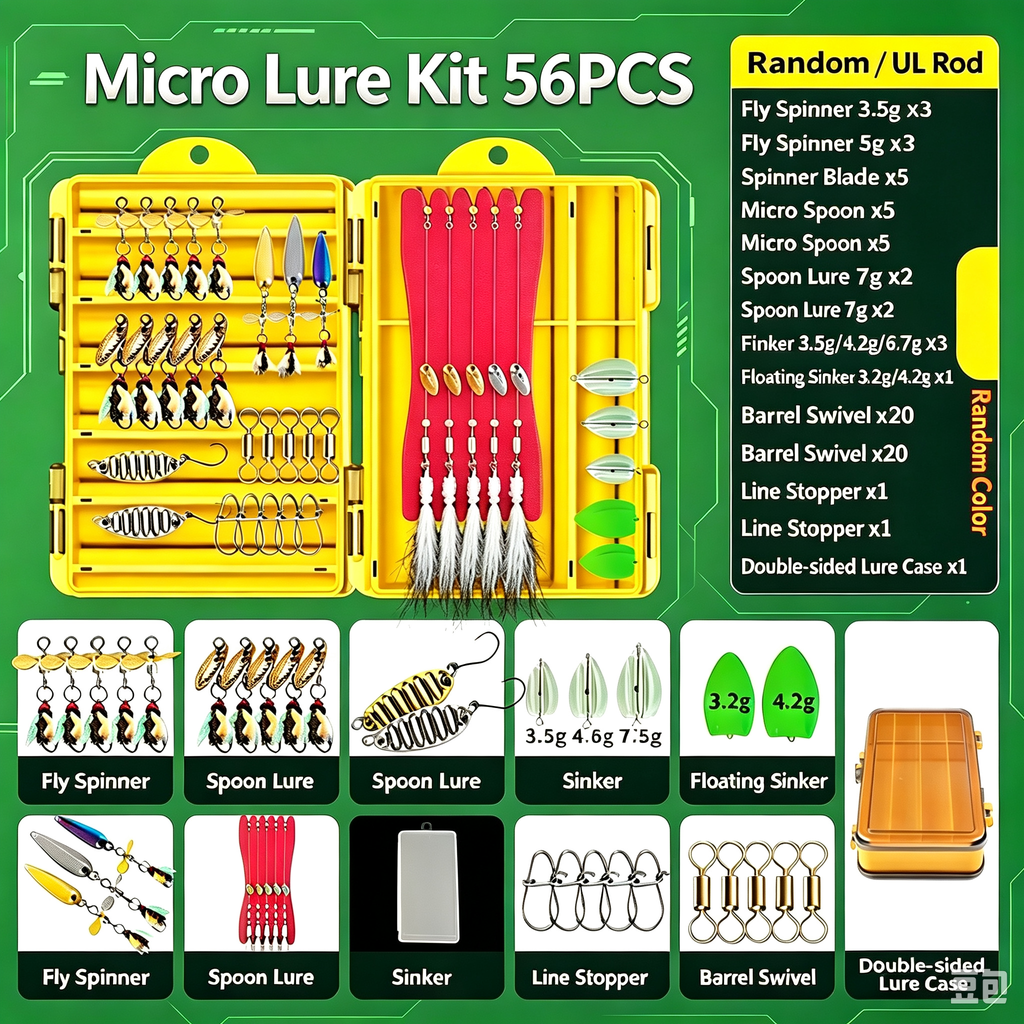 All‑in‑One Freshwater Fishing Lure Kit | Minnow VIB Spinner Spoon Soft Bait Metal Jig for Predator Fish