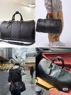 Louis Vuitton Keepall Bandoulière 50 – Monogram Eclipse Canvas Travel Bag