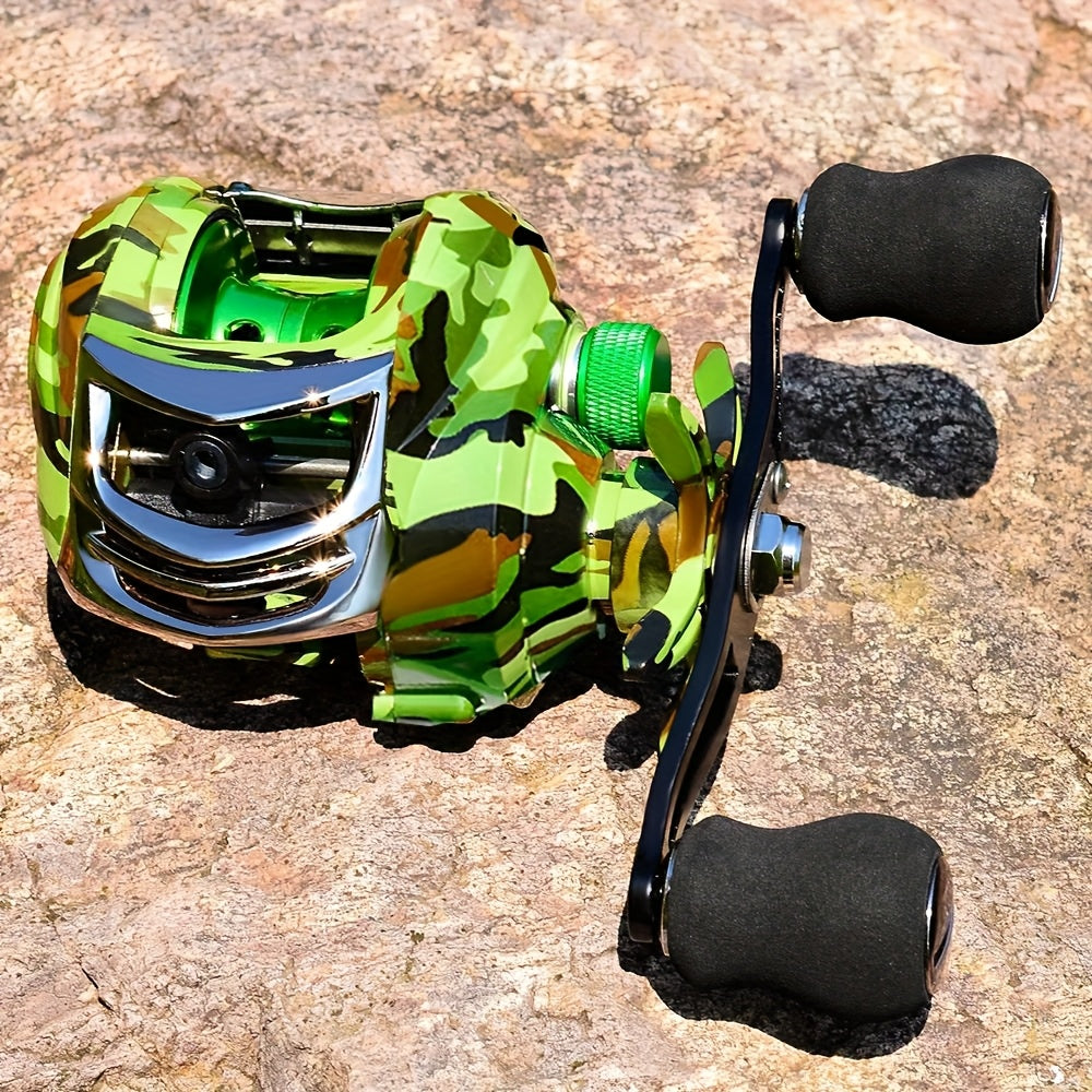Baitcast Fishing Reel Classic Pro Speed Spool SLP – Low Profile Baitcaster, Left & Right Hand, Smooth Drag System, Black & Gold or Black & Red, Freshwater Bass Fishing
