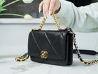 Chanel 19 WOC Wallet On Chain AP0957 BLACK Flap Bag