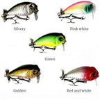 Top Water Fishing Lure，Equipped with Metal Bubble Baffle and Tail Propeller.Fishing Bait Suitable for Both Saltwater and Freshwater. (Green)