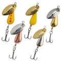 QualyQualy Trout Spinners Fishing Lure Kit - Assorted - Pack of 5 (Trout Lure- 1/10 oz)