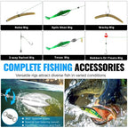 472PCS Fishing Accessories Kit, Waterproof Tackle Box with Tackle Included, Fishing Gifts for Men Included Hooks, Weights, Pliers,Fishing Gear and Equipment for Bass Trout