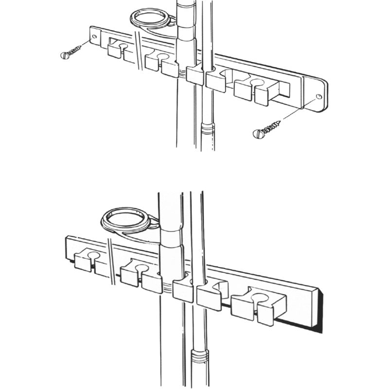 Wall Mounted Hanging Fishing Rod Holder Storage Rack