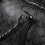Coach Metropolitan Duffel Bag in Signature Black Canvas