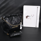 Chanel 19 Flap Bag – Black Quilted Lambskin with Gold & Ruthenium Hardware