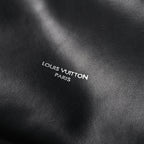 Louis Vuitton Montaigne Black Mahina Leather Shoulder Bag