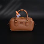 Miu Miu Leather Top Handle Satchel – Caramel Brown