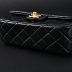 Chanel Classic Flap Mini Bag – Black Quilted Lambskin with Gold-Tone Hardware