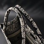 Dior Book Tote Bag – Black Toile de Jouy Embroidery