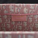 Christian Dior Large Book Tote – Pink Oblique Embroidery