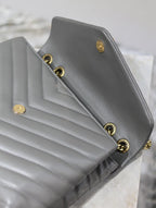 YSL Loulou Small Bag Gray