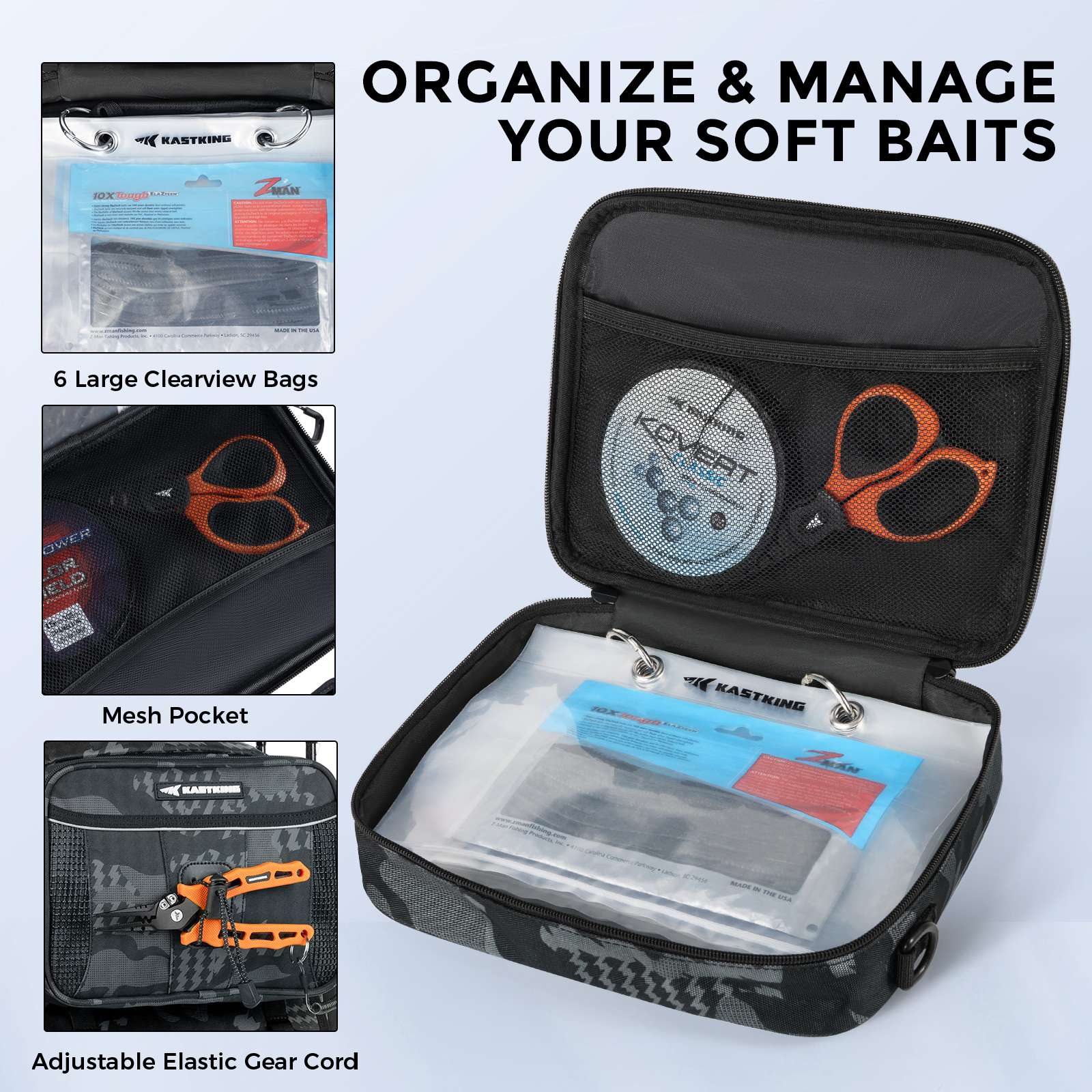 KastKing BaitSpace Fishing Tackle Backpack