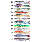 Classic Multi‑Joint Hard Fishing Lure, 27g Bionic Segmented Swimbait, Plastic Artificial Hard Bait Fishing Tackle Set