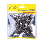 HENGJIA SS007 50pcs/bag B-pin Connector 8 Shape Swivel Loop Accessories, 1/0+5B (60mm), 2/0+5B (57mm), 3/0+6B (67mm), 4/0+6B (70mm), 5/0+6B (78mm), 1+5B (56mm), 2+4B (49mm), 3+4B (49mm), 4+4B (45mm), 5+3B (42mm), 6+3B (41mm), 7+3B (39mm), 8+2B (34mm)  ...