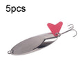 Slant Cut Sequins Long Casting Freshwater Fake Bait, 5pcs 18g 6cm Right Angle, 5pcs 21g 6cm Right Angle, 5pcs 14g 5cm Bent Angle, 5pcs 18g 6cm Bent Angle, 5pcs 21g 6cm Bent Angle