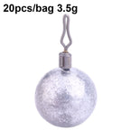 Fishing Lead Pendant Sea Fishing Lua Spherical Spinning Biting Lead Fishing Gear, HENGJIA 20pcs/bag 3.5g, HENGJIA 15pcs/bag 5g, HENGJIA 15pcs/bag 7g, HENGJIA 10pcs/bag 10g, HENGJIA 10pcs/bag 14g, HENGJIA 5pcs/bag 20g