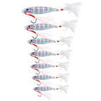 HENGJIA LB149 Slow Cranking Luminous Iron Plate Lead Fishing Bait Lua Naked Fake Bait, 10g, 15g, 20g, 25g, 30g, 40g, 60g