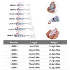 HENGJIA LB149 Slow Cranking Luminous Iron Plate Lead Fishing Bait Lua Naked Fake Bait, 10g, 15g, 20g, 25g, 30g, 40g, 60g