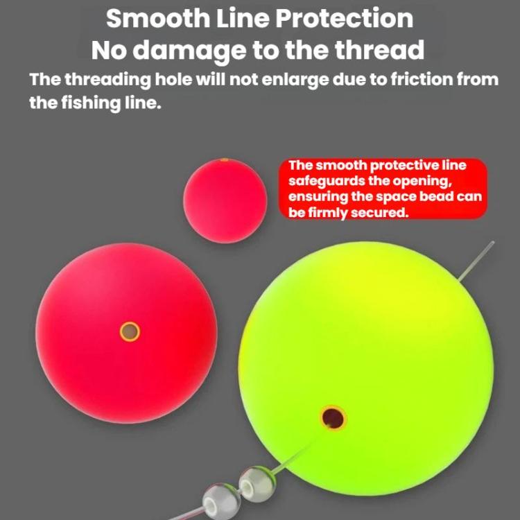 50pcs Spherical Fishing Float Fishing Floating Ball, 15mm, 18mm, 20mm, 24mm, 27mm, 30mm, 33mm, 36mm
