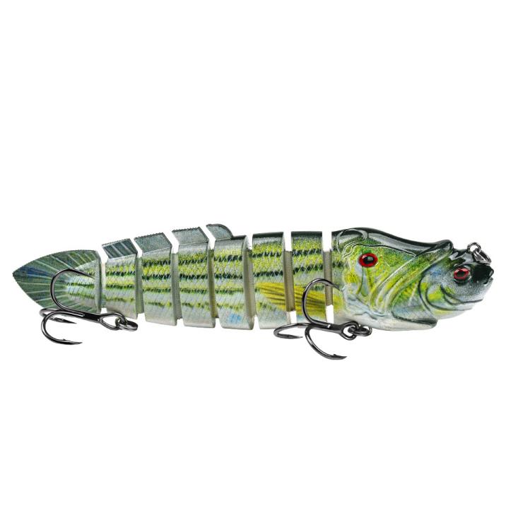 PROBEROS 8 Segment S-Swimming Hard Bait Multi-Jointed Swimbait Fishing Lures with 3D Eyes, Inner Rattle Ball, 13cm/29.4g, 16.7cm/56.7g