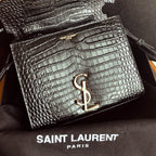 YSL Cassandra Mini Top Handle Bag Black