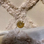 CHANEL 19 Medium Denim Flap Bag Beige
