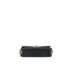 Chanel 23c Mini Flap Bag Chain Grained Calfskin Black